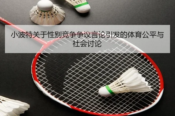 小波特关于性别竞争争议言论引发的体育公平与社会讨论